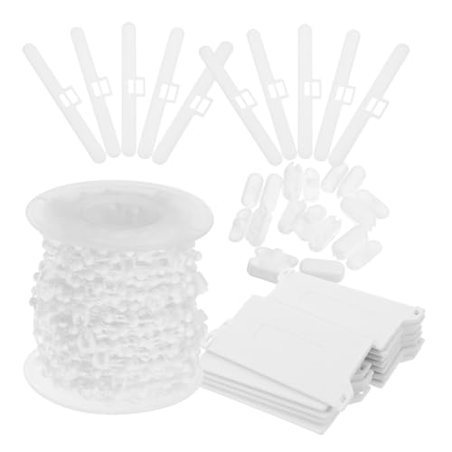 HOUDERCO バーチカルブラ修理キット プラスチック製チェーンコネクター ウェイト付き 簡単取付 縦型カーテンアクセサリー 窓用交換パーツ