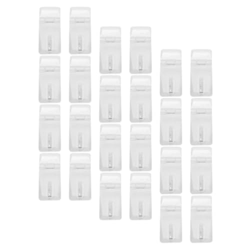 HONMEET 12 Cierres Transparentes para Joyero, Pestillos de Cerrojo Pequeños para Caja y Gabinete, Hebillas de Pestillo de Plástico Pc, Juego de 24 Piezas, Accesorios para Joyeros y Cajas