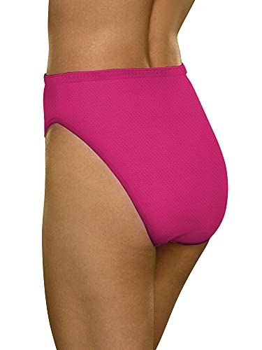 Fruit of the Loom Women's Premium Underwear (Ultra Soft, Breathable-Hi Cut-Fashion Assorted, 63