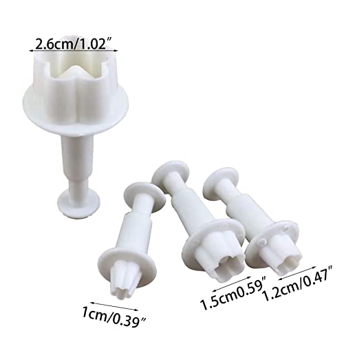 Set 4 Cortadores de Fondant en Forma de Pétalos de Flor miniatura 4