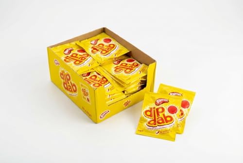 Barratt Dip Dab Sherbet 50 x 23g Box Individually Wrapped Strawberry Flavour Lollies with Zingy Sherbet Dip | Bulk Catering Pack for Party Bags and Gifting