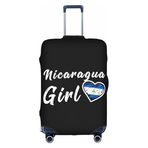 Travel Luggage Cover Nicaragua Nicaraguan Girl Heart Fashion Washable Baggage Suitcase Protector Fit For Luggage Large