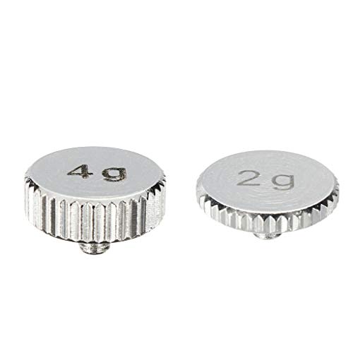 Koolsoo 2Pc Phonograph Shell Weight Headshell Turntable Cartridge Parts 2/4G Silver #TOP1