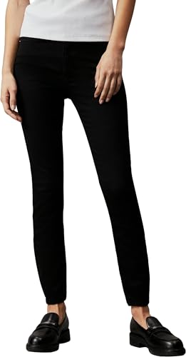 Calvin Klein Jeans Women's High Rise Super Skinny Ankle Jeans, Denim Black, 29 NI