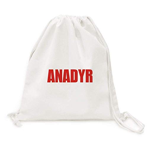 Sac de voyage toile cordon Anadyr Russie rouge pour shopping