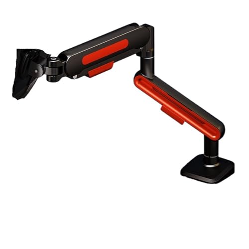Support d'écran réglable en hauteur robuste finition noir et rouge charge 2-12kg