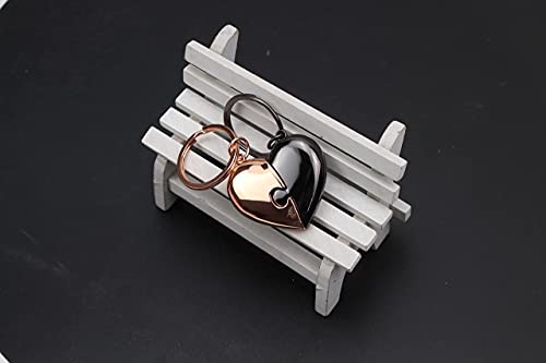 PREMIUM Schlüsselanhänger Puzzle Herz Pärchen für deinen Lieblingsmensch I Liebespuzzle Keychain mit Gravur für Paare I Ich liebe dich Partner Schlüsselringe als Geschenk am Schlüsselband