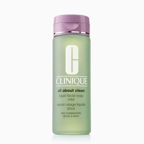 Clinique All About Clean Liquid Facial Cleanser Soap Mild For Dry Combination Skin Types
