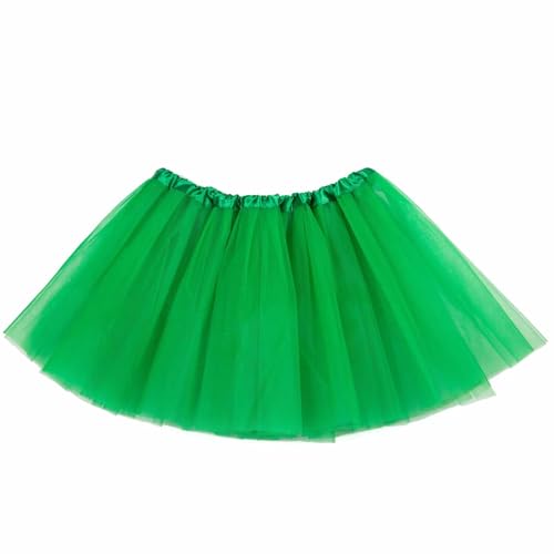 HIWIND Women Green Tutu Skirt St. Patricks Day One Size 5 Layered Tulle