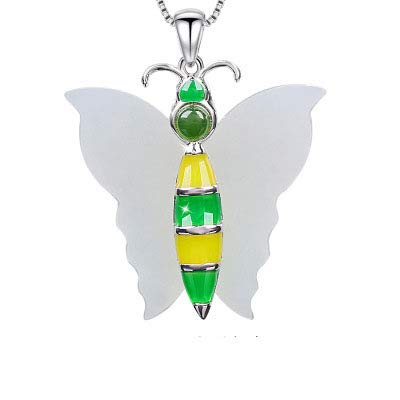 Pendentif en Jade Hetian sur collier de bijoux à breloques pour femmes et accessoires tendance