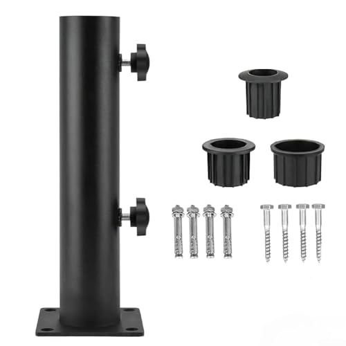 Kit de base de sombrilla de metal diseñado para mantener los paraguas estables al aire libre con resistencia a la corrosión y fuerte apoyo (no pasante)