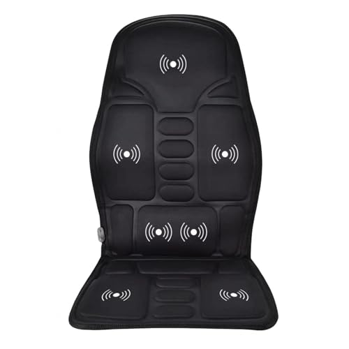 Wizvox Asiento Calefactable Coche, con Calefacción 7 Motores Colchoneta Masaje, Comodidad Antideslizante Masajeador Electrico, Regalo De Damas 1 Paquete