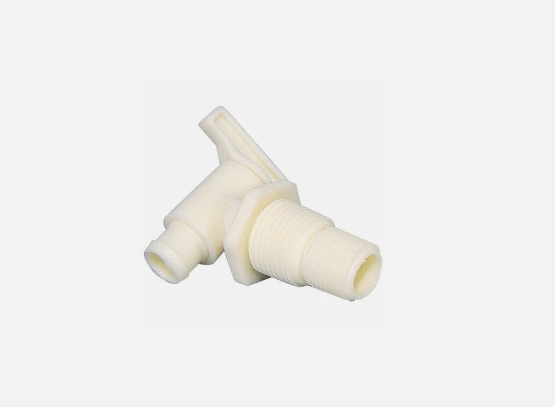 MUSM 22243 Dual Size Drain Valve Without Flange 3/8" or 1/2" Male NPT Thread