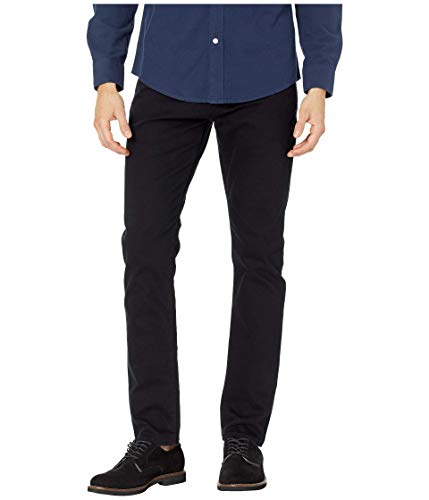 Mavi Jake Men's Regular Rise Slim Leg Jeans, Slim Fit Jeans for Men, Black Williamsburg, Black Men's Jeans, 33 x 30