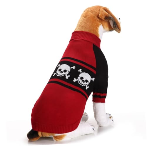 Suéter para perro con calavera Halloween talla L miniatura 6