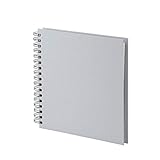 Cover mit Rippenprägung Rössler 1329452176 - S.O.H.O. Wire-O Fotoalbum 230 x 230 mm, 60 Seiten, stone