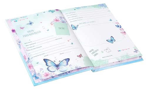 goldbuch 43 155 Freundebuch DIN A5 Schmetterlingsgarten, Meine Freunde Buch – Ansicht 5