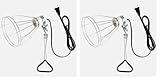 Simple Deluxe E26 Clamp Lamp Light with Steel Cage Wire Grillup, Suit for 250W Lamp (No Bulb Included) with 6 ft Cord, 2 Pack