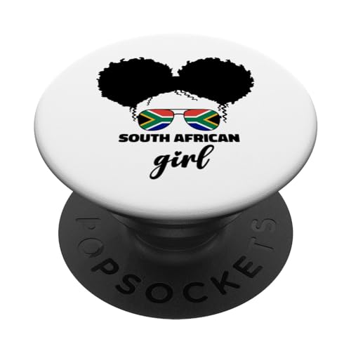 South African Girl For Kids Girls Youth South Africa Flag PopSockets Standard PopGrip