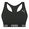 PUMA Top Nadador Academia Sem Bojo Sem Costura Microfibra Poliamida Feminino, 1 - Preto, GG