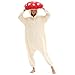 XIGUAGUO Red Mushroom Onesie Adult Mushroom Costume Fun and Comfy Adult Onesie for Women and Men