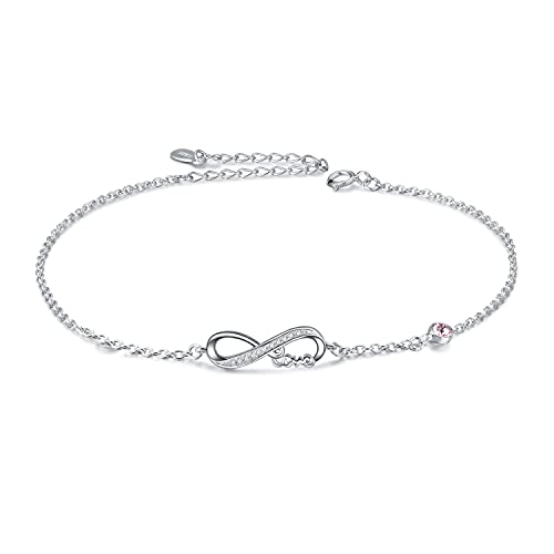 AOBOCO Infinity Armband Damen Sterling Silber 925 Unendlichkeitszeichen Armbänder Cover