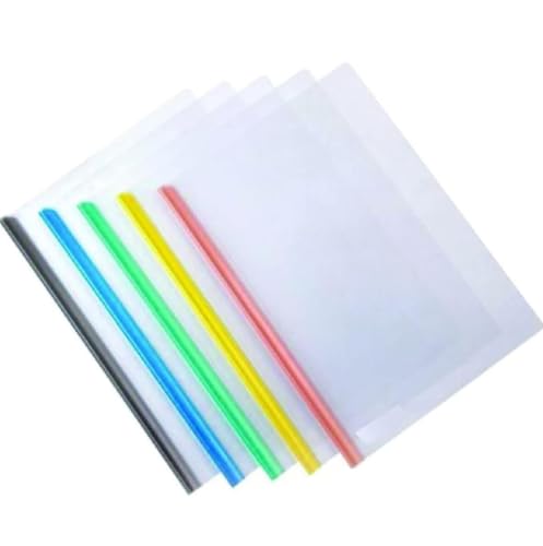 Image of Lai Lai Plastic File Folder A4 Size Transparent Storage Case Organizer, Pack of 5