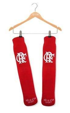 Meião Infantil Flamengo Vermelho Campo Oficial