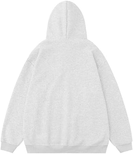 Miniatura 6 de CYee Sudadera con capucha Y2K Grunge para mujer, chaqueta con cremallera Acubi Emo de gran tamaño, tops vintage Harajuku Alt