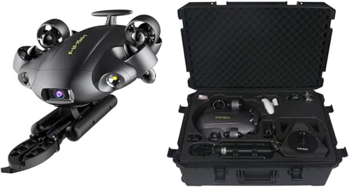 FIFISH QYSEA V6 Expert M200A Underwater Drone with Robotic Arm, AI Vision Lock Portable ROV with...