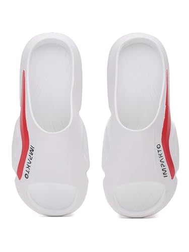 Image of Impakto Men EVA Flip Flops | Lightweight, Soft & Comfortable Slippers | Wide Toe Box, Airflow Ventilated Design, Anti-Skid & Water-Resistant, Indoor & Outdoor Chappal | Everyday Essentials