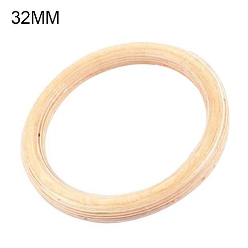 Finance Plan Workouts at Home,28/32mm Indoor Wooden Exercise Fitness Gymnastic Rings Sports Training Tool