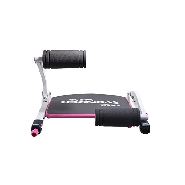 Wonder Core Smart Ab Machine, Sit Up Exercise Equipment, Crunches Ab Equipment, Ab Workout Equipment, Abdominal Muscle Exerciser, Total Body Workout Machine for Home (Pink)