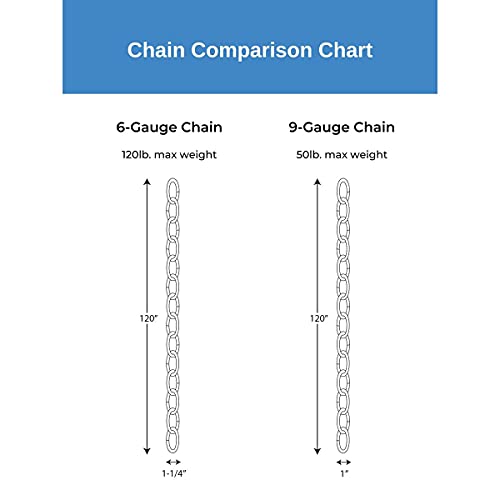 Image of Progress Lighting Accessory Chain - 10' of 9 Gauge Chain, Indoor & Outdoor, P8757-134, Silver Ridge