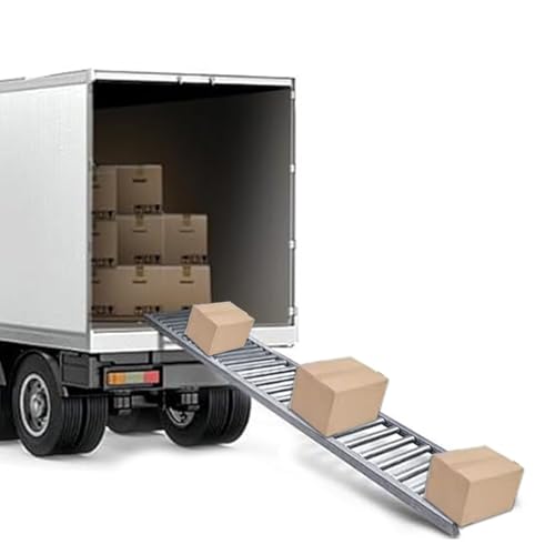 Oracra Conveyor Rollers Heavy Duty Belt Conveyor with 1in Roller, Light-Duty Unpowered Rollers Table for Industrial, Metal Flow Chute Stand for Transport, Load 300lbs(Wide - 30cm(11 3/4 in))