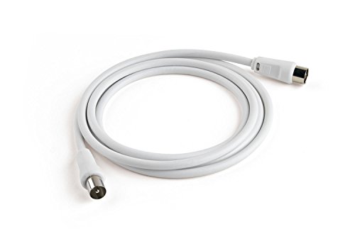 Meliconi Cavo per Antenna da 2 m, Bianco