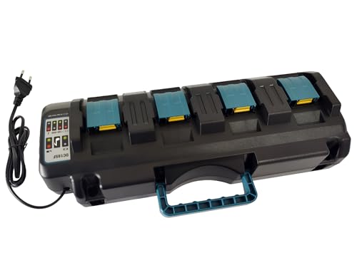 Cargador 18V Cuádruple DC18SF Sustituto de DC18RD y DC18RC 3