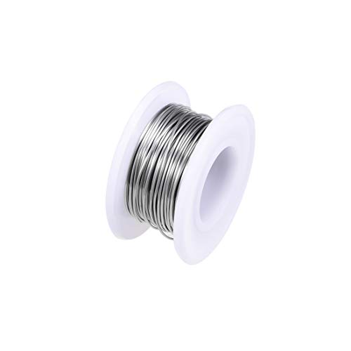 sourcing map 0.7mm 21AWG Resistencia de Calefacción Alambre de Envoltura de Nichrome Alambres de Resistencia para Elementos de Calefacción 30 pies