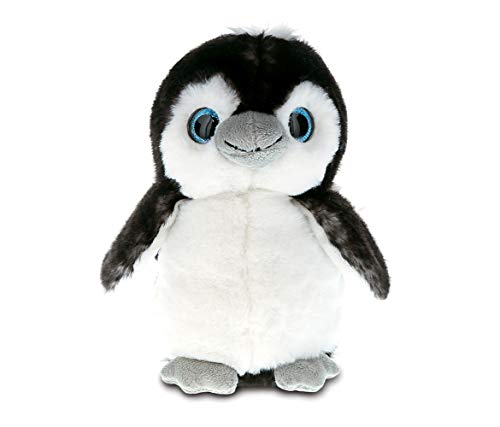 DolliBu Plush Penguin Stuffed Animal - Soft Fur Huggable Marine Grey Penguin, Adorable Fluffy Penguin Plush Toy, Cute Sea Life Cuddle Gift, Super Soft Plush Doll Animal Toy for Kids & Adults - 9 Inch