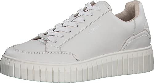 s.Oliver Damen Sneaker flach Low Top Vegan, Beige (Nude), 40 EU