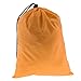 ZYIHNIRB Waterproof Drawstring Storage Bag, Stuff Sack Ultralight Pouch Carry Case for Clothes Shoes Swimming Accessories, Orange