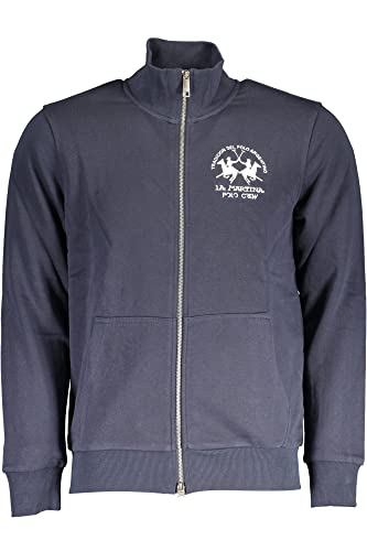 Pull en coton bleu La Martina contre les hauts inconfortables