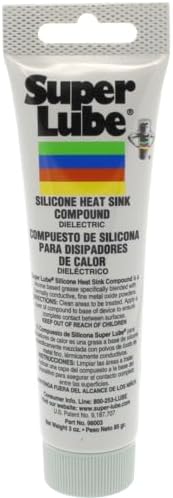 Super Lube 98003 Silicone Heat Sink, 3 oz Tube, White