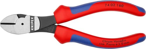 KNIPEX Kraft-Seitenschneider mit Mehrkomponenten-Hüllen 160 mm, 74 02 160