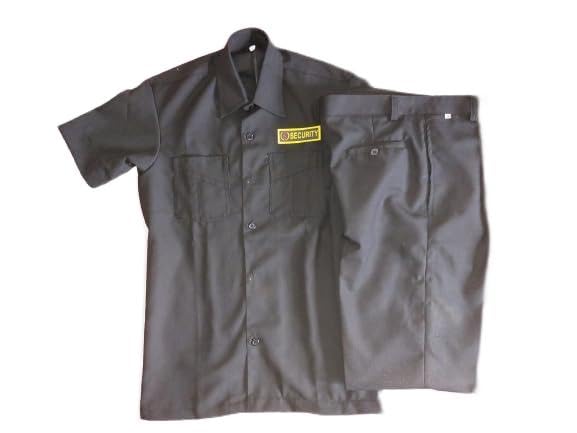 Men's Security Guard Safari Uniform (Black Shafari & Black Trouser/Pant) with Complete Accessories Set & Labels, Each-picture-45