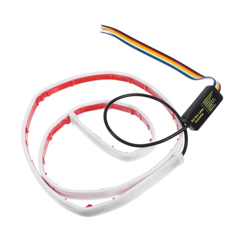 BUGUUYO luz trasera del coche bombillas LED antiniebla autocaravana pegatinas Tira de luces traseras para vehículos pilotos remolque pilotos traseros remolque tiras de luz del coche caucho