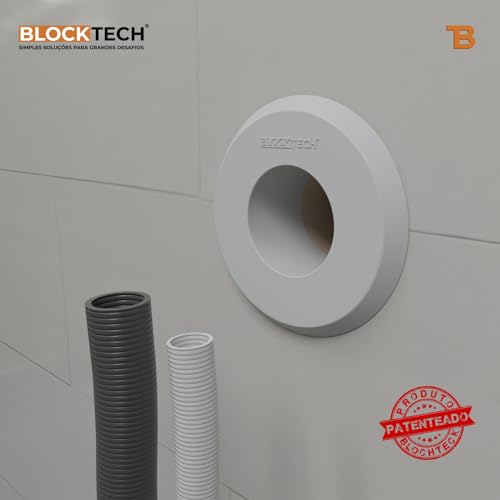 Acabamento BLOCKTECH 90º-40mm p/o ponto da máq. de lavar