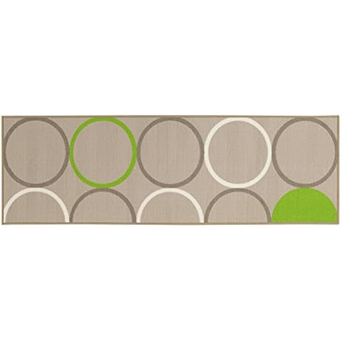 ABC Alfombra Opty Beige/Verde 57 x 200 cm Cover