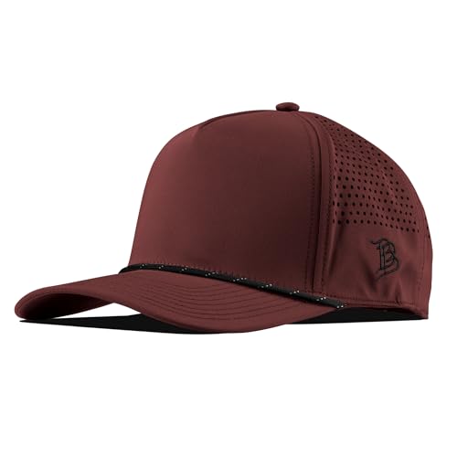 Image of Branded Bills Bare Curved 5 Panel Rope Hat for Men, Adjustable Snapback Golf Baseball Cap No Patch