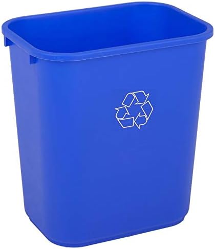 Highmark Recycling Bin, 7 Gallons, Blue, WB0188